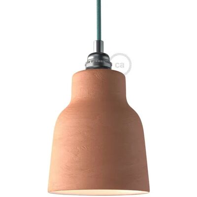 Creative Cables Abat-jour En Céramique Et Verre Terracotta Striped / White One Size - Publicité Creative Cables Abat-jour En Céramique Et Verre Terracotta Striped / White One Size - Publicité