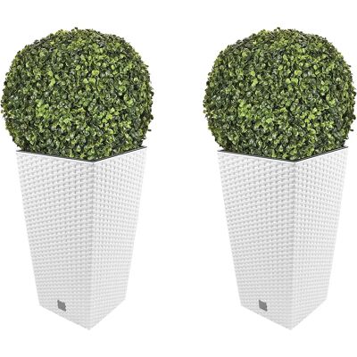 Wellhome Pot De Fleur Rato 35l S Set 3 Unités White One Size - Publicité Wellhome Pot De Fleur Rato 35l S Set 3 Unités White One Size - Publicité