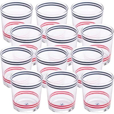 El Ganso Ensemble De Verres 345ml 12 Unités Clear / Blue / Red One Size - Publicité El Ganso Ensemble De Verres 345ml 12 Unités Clear / Blue / Red One Size - Publicité