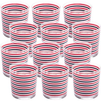 El Ganso Ensemble De Verres 345ml 12 Unités White / Red / Blue One Size - Publicité El Ganso Ensemble De Verres 345ml 12 Unités White / Red / Blue One Size - Publicité
