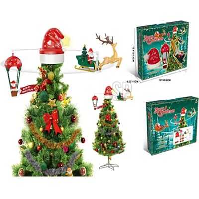 Boules de Noël Lifetime Santa Claus - Tête de sapin tournante - Publicité Boules de Noël Lifetime Santa Claus - Tête de sapin tournante - Publicité
