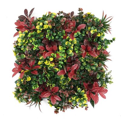 Wellhome Panneau De Haie De Jardin Vertical Artificiel Pour La Décoration Intérieure Et Extérieure En Couleurs Rouge Et Verte Pour Un Décor Naturel 100x100cm Green / Red One Size - Publicité Wellhome Panneau De Haie De Jardin Vertical Artificiel Pour La Décoration Intérieure Et Extérieure En Couleurs Rouge Et Verte Pour Un Décor Naturel 100x100cm Green / Red One Size - Publicité