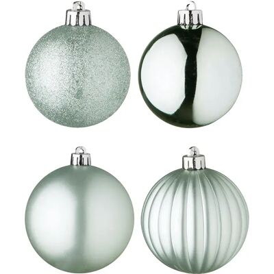 Wellhome Ensemble De Boules De Noël Dans Un Tube En Pet Avec Différents Designs Et Finitions 100 Pièces White / Green One Size - Publicité Wellhome Ensemble De Boules De Noël Dans Un Tube En Pet Avec Différents Designs Et Finitions 100 Pièces White / Green One Size - Publicité