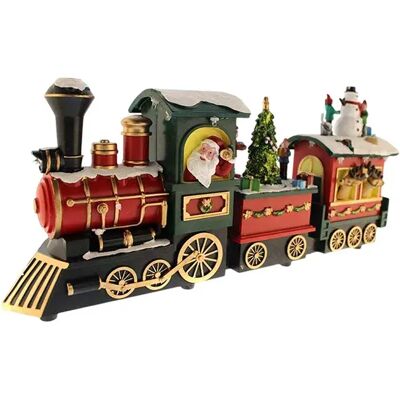 Wellhome Train De Noël Du Père Noël Avec Mouvement Multicolor One Size - Publicité Wellhome Train De Noël Du Père Noël Avec Mouvement Multicolor One Size - Publicité