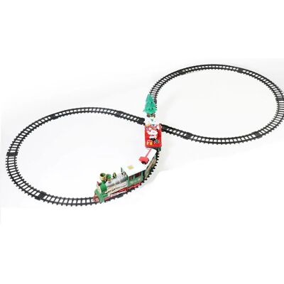 Wellhome Ensemble De Train De Noël Avec Lumières Et Sons Avec Un Circuit 698 Cm 39 Pièces Multicolor One Size - Publicité Wellhome Ensemble De Train De Noël Avec Lumières Et Sons Avec Un Circuit 698 Cm 39 Pièces Multicolor One Size - Publicité