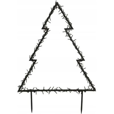 Wellhome Lumières De Jardin En Forme De Sapin De Noël Avec 225 Lumières Led Blanc Chaud Et Cadre En Métal 72x100 Cm Black One Size - Publicité Wellhome Lumières De Jardin En Forme De Sapin De Noël Avec 225 Lumières Led Blanc Chaud Et Cadre En Métal 72x100 Cm Black One Size - Publicité