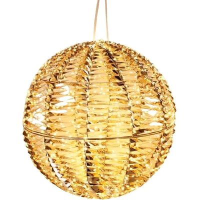 Wellhome Décoration Boule Lumineuse Et Brillante Avec 960 Micro-lumières Led Or 50 Cm Gold One Size - Publicité Wellhome Décoration Boule Lumineuse Et Brillante Avec 960 Micro-lumières Led Or 50 Cm Gold One Size - Publicité