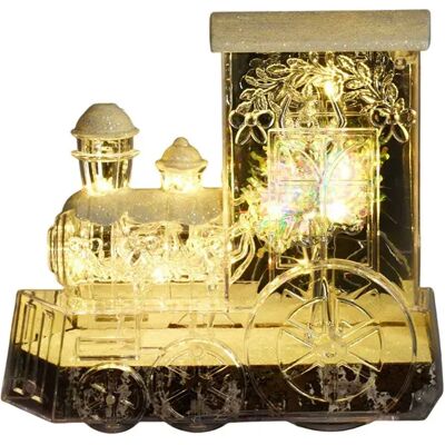 Wellhome Locomotive Avec Une Danseuse De Ballet Et Des Paillettes Blanches Gold One Size - Publicité Wellhome Locomotive Avec Une Danseuse De Ballet Et Des Paillettes Blanches Gold One Size - Publicité