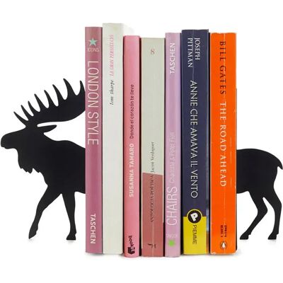Balvi Serre-livres Moose Black One Size - Publicité Balvi Serre-livres Moose Black One Size - Publicité