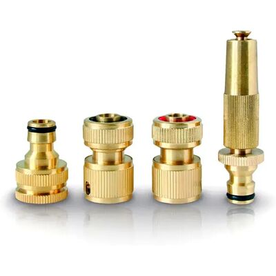 The Garden People Connecteur Brass Irrigation Set 15mm Hose Connectors And Nozzle Kit One Size - Publicité The Garden People Connecteur Brass Irrigation Set 15mm Hose Connectors And Nozzle Kit One Size - Publicité