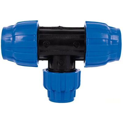 Cofan Connecteur En T Pp Pn16 Rd 63x40x63 Mm 3 Unités Blue / Black One Size - Publicité Cofan Connecteur En T Pp Pn16 Rd 63x40x63 Mm 3 Unités Blue / Black One Size - Publicité