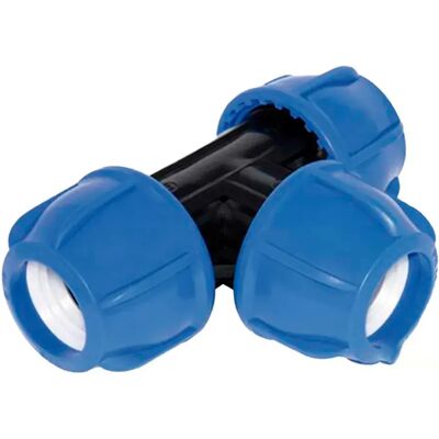 Cofan Connecteur En T Pp Pn16 50x50x50 Mm 3 Unités Blue / Black One Size - Publicité Cofan Connecteur En T Pp Pn16 50x50x50 Mm 3 Unités Blue / Black One Size - Publicité
