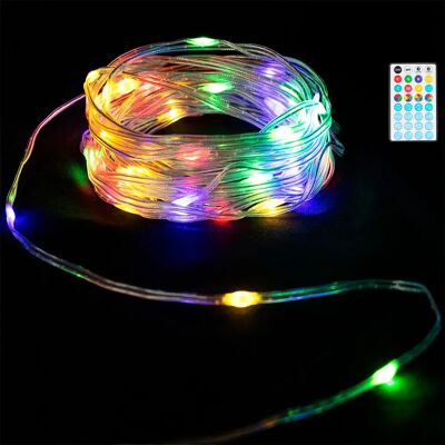 Aigostar Guirlande Led Pvc & Copper Rgb 20m Low Voltage Transparent One Size - Publicité Aigostar Guirlande Led Pvc & Copper Rgb 20m Low Voltage Transparent One Size - Publicité