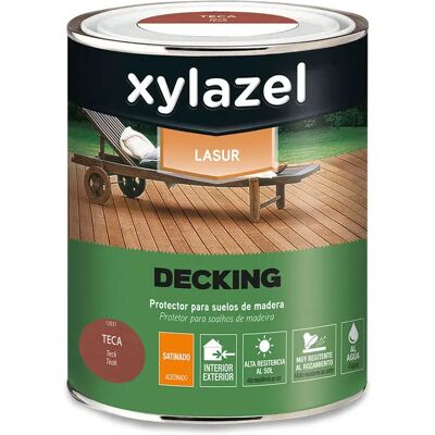 Huile de Protection Bois Teak Xylazel - Finition Satinée - 750ml - Publicité Huile de Protection Bois Teak Xylazel - Finition Satinée - 750ml - Publicité