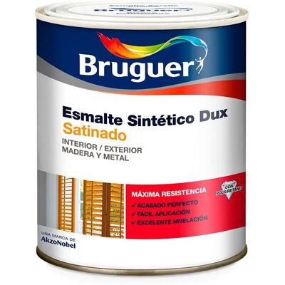 Peinture Émail Sintétique Bruguer Dux Noir Satin 750 ml - Publicité Peinture Émail Sintétique Bruguer Dux Noir Satin 750 ml - Publicité