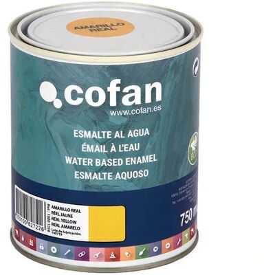 Peinture émail à base d'eau COFAN - Jaune - 750ml - Intérieur & Extérieur - Publicité Peinture émail à base d'eau COFAN - Jaune - 750ml - Intérieur & Extérieur - Publicité
