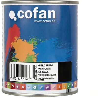 Cofan Émail Synthétique Brillant 375ml Gloss Black One Size - Publicité Cofan Émail Synthétique Brillant 375ml Gloss Black One Size - Publicité