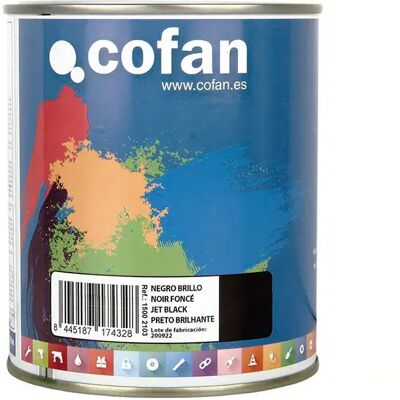 Cofan Émail Synthétique Brillant 750ml Gloss Black One Size - Publicité Cofan Émail Synthétique Brillant 750ml Gloss Black One Size - Publicité