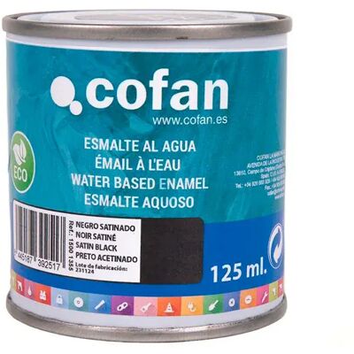 Cofan émail Acrylique Satiné 125ml Satin Black One Size - Publicité Cofan émail Acrylique Satiné 125ml Satin Black One Size - Publicité