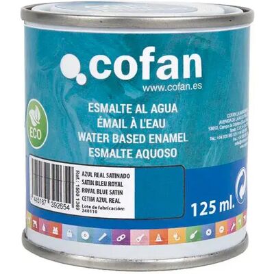 Cofan émail Acrylique Satiné 125ml Satin Royal Blue One Size - Publicité Cofan émail Acrylique Satiné 125ml Satin Royal Blue One Size - Publicité