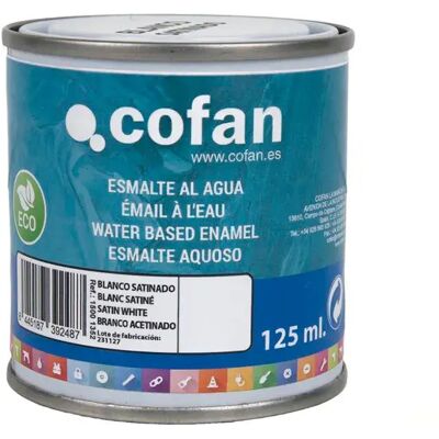 Cofan émail Acrylique Satiné 125ml Satin White One Size - Publicité Cofan émail Acrylique Satiné 125ml Satin White One Size - Publicité