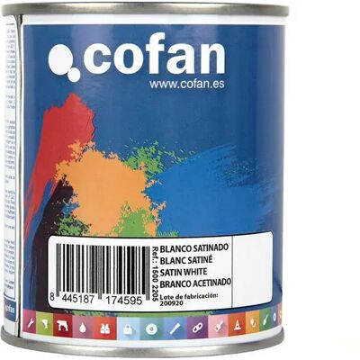 Cofan Émail Synthétique Satiné 375ml Satin White One Size - Publicité Cofan Émail Synthétique Satiné 375ml Satin White One Size - Publicité