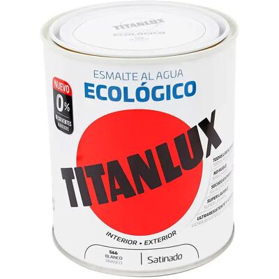 Titan Émail à L´eau Satiné écologique 750 Ml Satin White One Size - Publicité Titan Émail à L´eau Satiné écologique 750 Ml Satin White One Size - Publicité