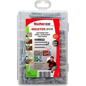 Fischer Group Vis/crochets Meister Box 75 Pièces Grey / Silver One Size - Publicité Fischer Group Vis/crochets Meister Box 75 Pièces Grey / Silver One Size - Publicité