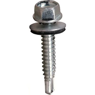 Cofan Vis Autoperceuse Pour Toiture Avec Rondelle Epdm Blister Din-7504k+w 6.3x25 Mm 10 Unités 5 Pièces Zinc Plated One Size - Publicité Cofan Vis Autoperceuse Pour Toiture Avec Rondelle Epdm Blister Din-7504k+w 6.3x25 Mm 10 Unités 5 Pièces Zinc Plated One Size - Publicité
