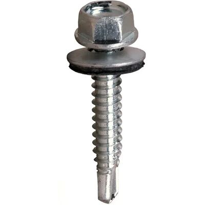 Cofan Vis Autoperceuse Pour Toiture Avec Rondelle Epdm Blister Din-7504k+w 6.3x38 Mm 10 Unités 4 Pièces Zinc Plated One Size - Publicité Cofan Vis Autoperceuse Pour Toiture Avec Rondelle Epdm Blister Din-7504k+w 6.3x38 Mm 10 Unités 4 Pièces Zinc Plated One Size - Publicité