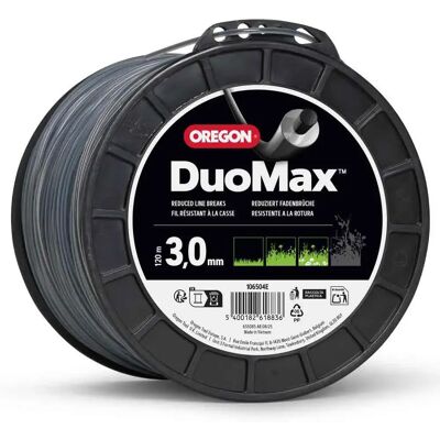 Oregon Fil De Coupe 106504e Duoline 3.0 Mm X 120 M Black One Size - Publicité Oregon Fil De Coupe 106504e Duoline 3.0 Mm X 120 M Black One Size - Publicité