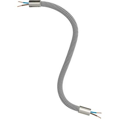 Cables Câble De Tuyau Creative Flex Rz04 30 Cm Satin Titanium / Black White 30 cm - Publicité Cables Câble De Tuyau Creative Flex Rz04 30 Cm Satin Titanium / Black White 30 cm - Publicité