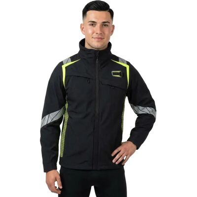 Mascot Veste Ultimate Stretch Dark Navy Blue / High Visibility Yellow M - Publicité Mascot Veste Ultimate Stretch Dark Navy Blue / High Visibility Yellow M - Publicité