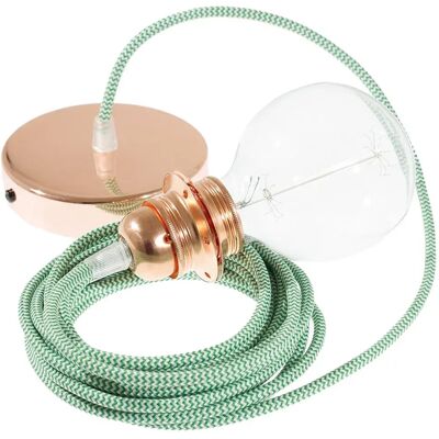 Creative Cables Lampe Suspendue Pendel Pour Abat-jour Rz06 Zigzag Diy 1 M Green / Copper One Size - Publicité Creative Cables Lampe Suspendue Pendel Pour Abat-jour Rz06 Zigzag Diy 1 M Green / Copper One Size - Publicité