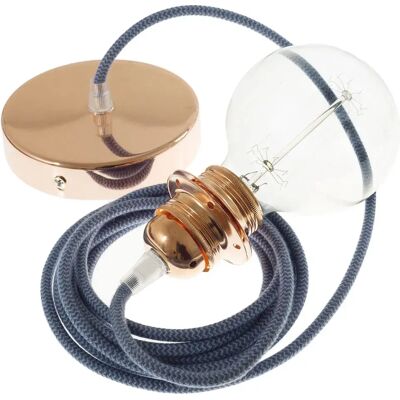 Creative Cables Lampe Suspendue Pendel Pour Abat-jour Rz25 Zigzag Diy 1 M Stone Grey / Ocean / Copper One Size - Publicité Creative Cables Lampe Suspendue Pendel Pour Abat-jour Rz25 Zigzag Diy 1 M Stone Grey / Ocean / Copper One Size - Publicité