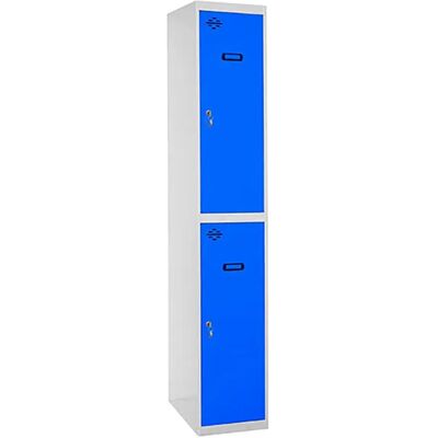 Simonlocker Montadas Casier Prof.dism.tandem 1/2 300 Ini 1800x300x500 Mm Grey / Blue One Size - Publicité Simonlocker Montadas Casier Prof.dism.tandem 1/2 300 Ini 1800x300x500 Mm Grey / Blue One Size - Publicité