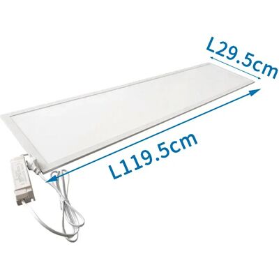 Aigostar Panneau Led Edge-lit Ugr<19 40w 3000k 4600 Lumens E 1195x295 Mm White One Size - Publicité Aigostar Panneau Led Edge-lit Ugr<19 40w 3000k 4600 Lumens E 1195x295 Mm White One Size - Publicité