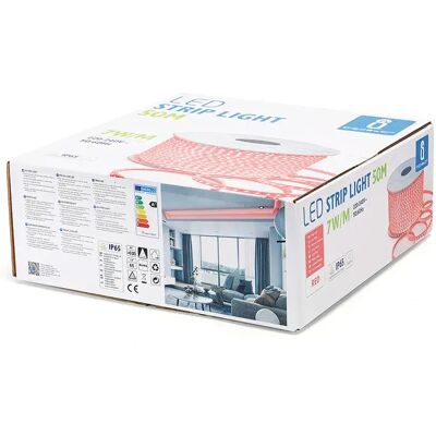 Aigostar Bande Led B10302xst 50 M 7w Red One Size - Publicité Aigostar Bande Led B10302xst 50 M 7w Red One Size - Publicité