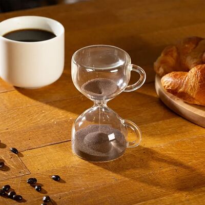 Kikkerland Horloge Coffee Break Sand Timer-5 X 3.5 X 2.75 Coffee / Brown One Size - Publicité Kikkerland Horloge Coffee Break Sand Timer-5 X 3.5 X 2.75 Coffee / Brown One Size - Publicité