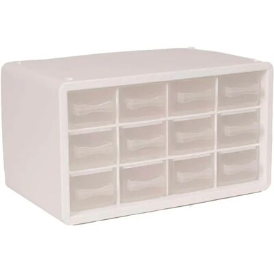 Raaco Boîte De Rangement Storage Box With 12 Drawers Pink One Size - Publicité Raaco Boîte De Rangement Storage Box With 12 Drawers Pink One Size - Publicité