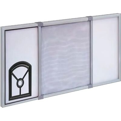 Irs Moustiquaire Avec Cadre Extensible Et Chatière 2 Pièces White 70 x 50 cm - Publicité Irs Moustiquaire Avec Cadre Extensible Et Chatière 2 Pièces White 70 x 50 cm - Publicité