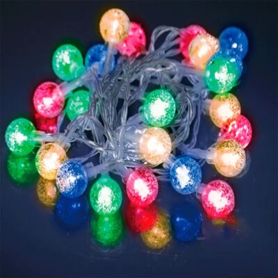 Aigostar Guirlande Lumineuse Bubble Rgby 3xaa Battery Ip44 Indoor & Outdoor 10m Transparent 1.7 cm - Publicité Aigostar Guirlande Lumineuse Bubble Rgby 3xaa Battery Ip44 Indoor & Outdoor 10m Transparent 1.7 cm - Publicité