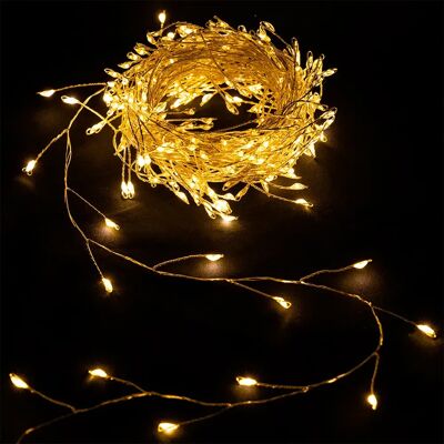 Aigostar Guirlande Lumineuse Copper Wire Firecracker Warm White 3xaa Battery Ip44 Indoor & Outdoor 6m Silver One Size - Publicité Aigostar Guirlande Lumineuse Copper Wire Firecracker Warm White 3xaa Battery Ip44 Indoor & Outdoor 6m Silver One Size - Publicité