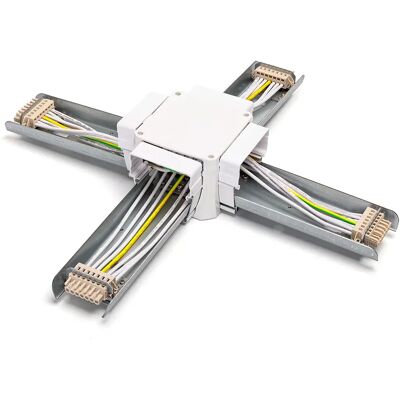Aigostar Connecteur Linear Light X 7-wire Silver / White 42 x 42 x 7.8 cm - Publicité Aigostar Connecteur Linear Light X 7-wire Silver / White 42 x 42 x 7.8 cm - Publicité