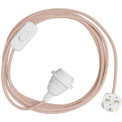 Creative Cables Douille Avec Cordon Snakebis Zig-zag Shade Ready E14 Ancient Pink 1.8 m - Publicité Creative Cables Douille Avec Cordon Snakebis Zig-zag Shade Ready E14 Ancient Pink 1.8 m - Publicité