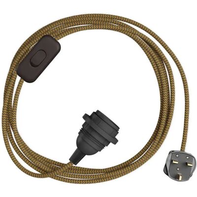 Creative Cables Douille Avec Cordon Snakebis Zig-zag Shade Ready E14 Honey / Grey 3 m - Publicité Creative Cables Douille Avec Cordon Snakebis Zig-zag Shade Ready E14 Honey / Grey 3 m - Publicité