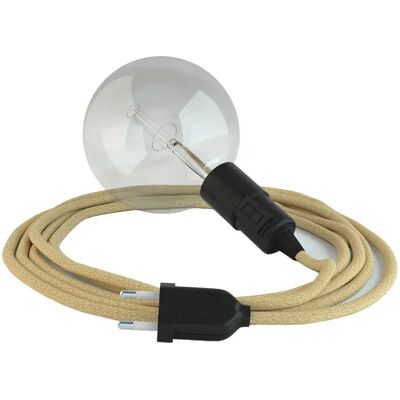 Creative Cables Câble De Lampe Snake 5m Jute / Black One Size - Publicité Creative Cables Câble De Lampe Snake 5m Jute / Black One Size - Publicité