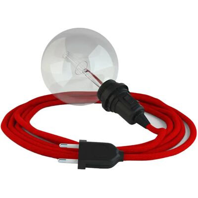 Creative Cables Câble De Lampe Snake Zigzag Shade Ready 3m Fire Red / Black One Size - Publicité Creative Cables Câble De Lampe Snake Zigzag Shade Ready 3m Fire Red / Black One Size - Publicité