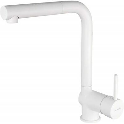 Robinet de cuisine blanc Deante avec bec extractible - Robinet de cuisine - Publicité Robinet de cuisine blanc Deante avec bec extractible - Robinet de cuisine - Publicité