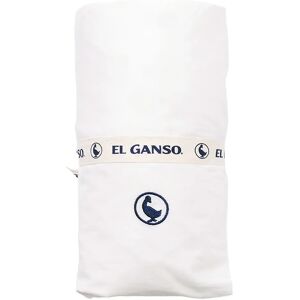 Drap-housse El Ganso - 90x200+30cm - Coton - Blanc - Logo - Publicité Drap-housse El Ganso - 90x200+30cm - Coton - Blanc - Logo - Publicité